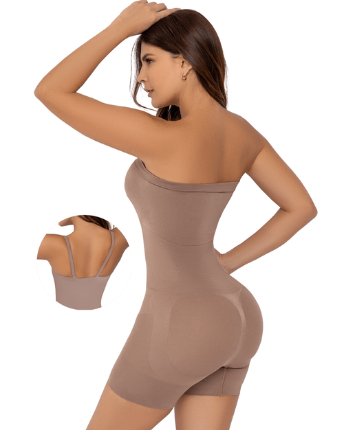 Seamless Strapless Bra Sculpting Bodysuit 233