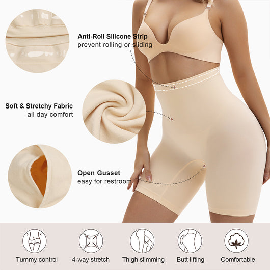 High-Waist Seamless Daily Shaper Shorts