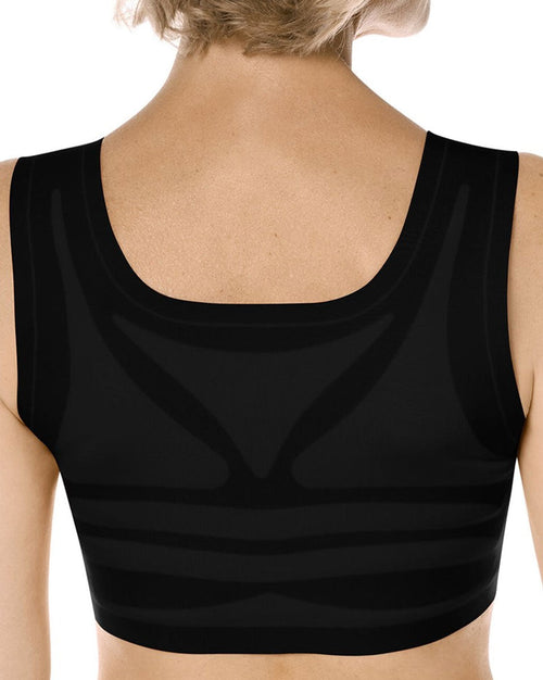Lymph Flow Wire Free Front Closure Bra - Black