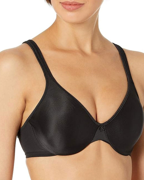 Passion For Comfort Underwire Bra Lightly Padded Satin Black 36D