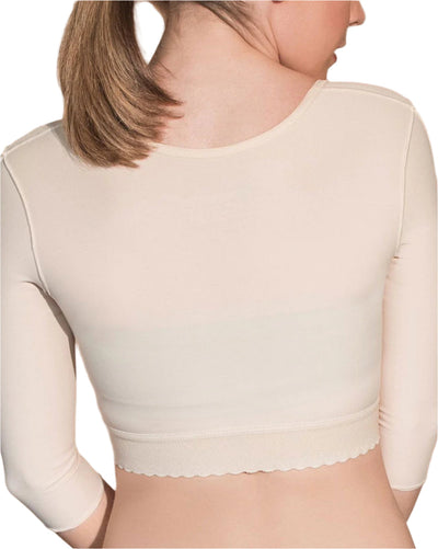 Final Sale Clearance Open Bust Vest - 3/4 Length Sleeves