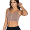 Seamless Bralette Wire-Free Convertible Straps Mocha Black