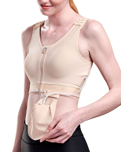 Caress Pocketed Drain Bulb Management Bra