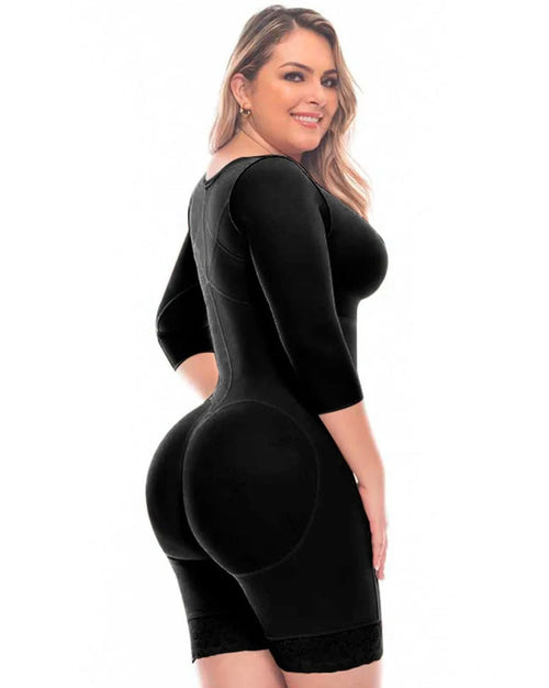 Fajas Post Surgery Full Guitar Shaped Shapewear With Built-In Bra For Women