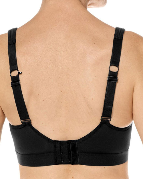 Jolie Wire-Free Sports Bra - Black / Grey