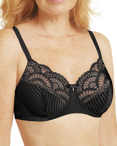Karolina Padded Wire-Free Bra - Black / Sand
