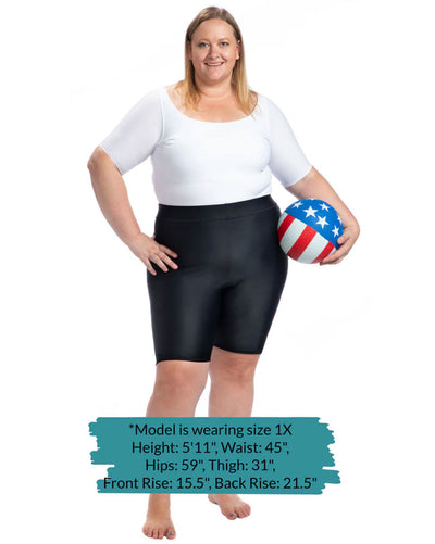 High Waist Compression Shorts - Layer Over Stockings