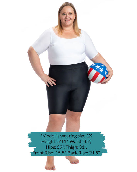 High Waist Compression Shorts - Layer Over Stockings