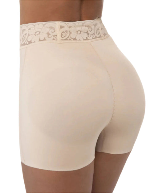 Fajas Compression Boyshort Soft, Seamless, and Ab-Supportive Boxer panty - Beige