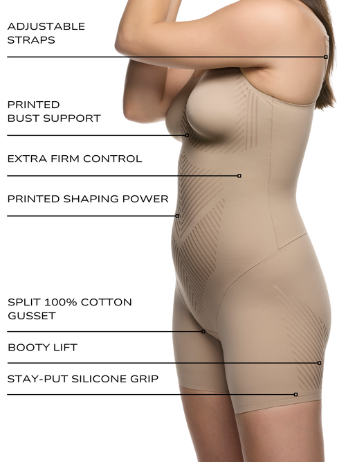 Iconic Core Mid-Thigh Booty Lift Shaping Bodysuit