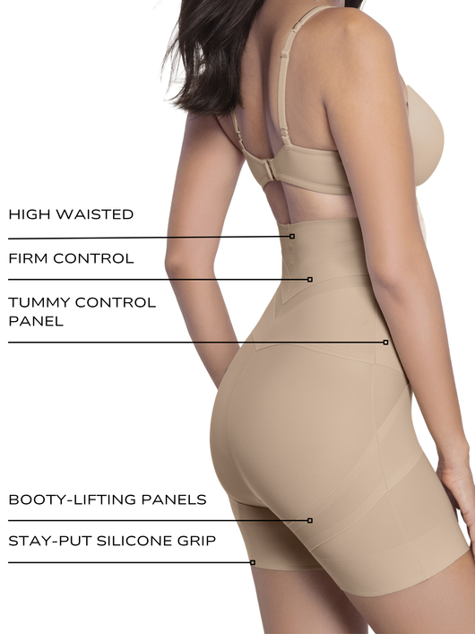 Flex Ability High-Waist Mid-Thigh Shaping Short