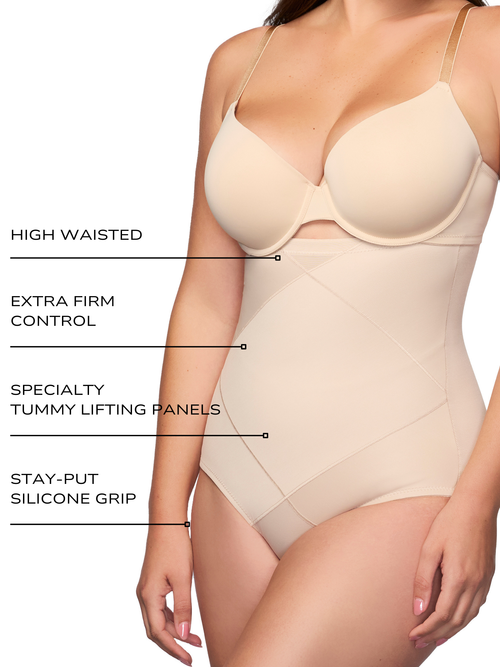 Tummy Control Panties Extra Firm High Waist Shaping Brief Instant Tuck