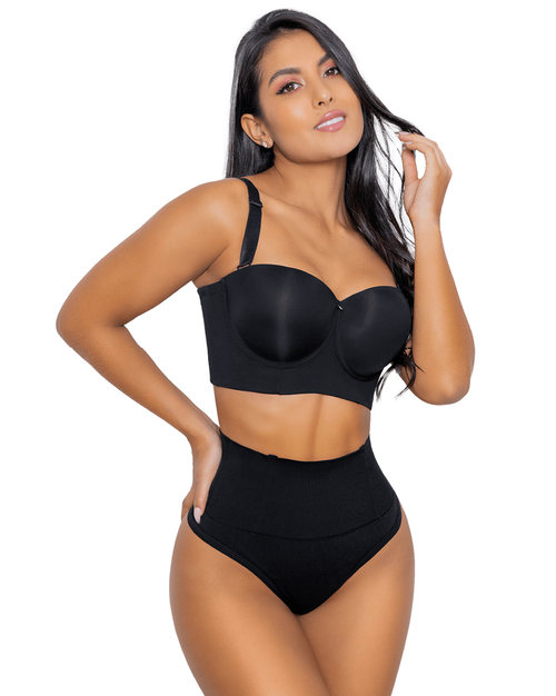 Tummy Control Panties High-Waisted Seamless Thong No Panty Lines