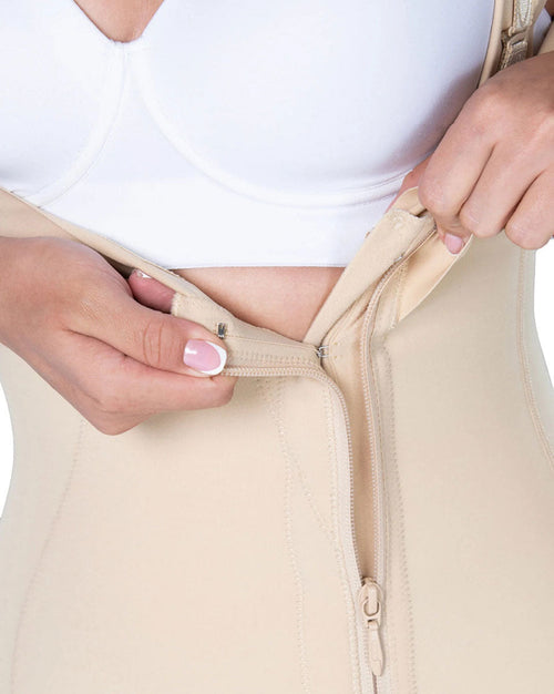 Post Surgery Compression Garment - Knee Length Open Bust Faja