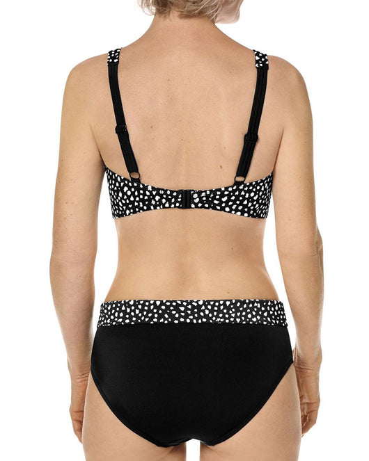 Manila High Neck Wire-Free Bikini Top - Black