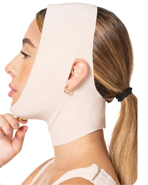 Fajas Facial Post-Surgical Chin Strap for Double Chin Postoperative Liposuction Bichectomy
