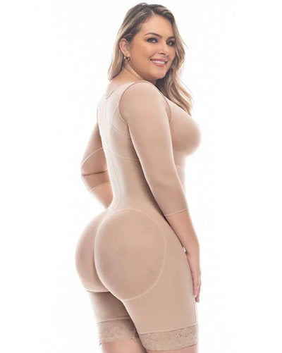 Fajas Post Surgery Full Guitar Shaped Shapewear With Built-In Bra For Women