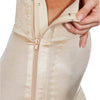 Satin Above the Knee Girdle - Beige