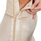 Satin Above the Knee Girdle - Beige