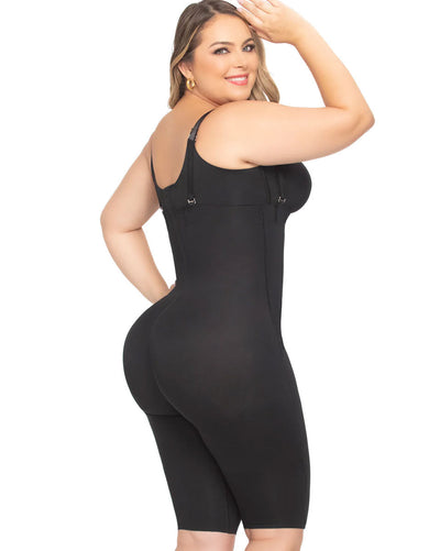 Fajas Tummy Control Shapewear Open Bust Bodysuit for Women Knee Lenght Faja Stage 1