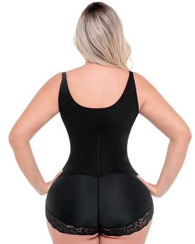 Fajas Bodysuit Removable Straps Open Bust