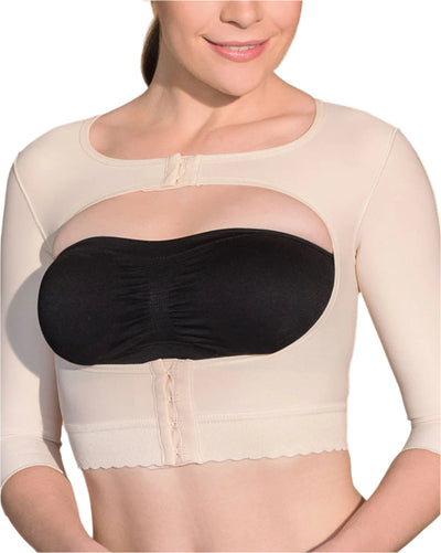 Final Sale Clearance Open Bust Vest - 3/4 Length Sleeves