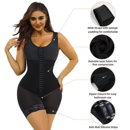 Full-Coverage Hook-Front Mid-Thigh Faja