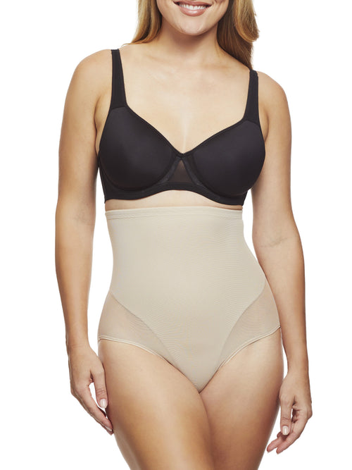 Sheer High-Waist Shaping Brief