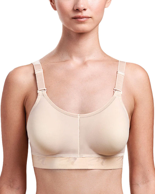 Caress Ultra-Low Coverage Pocketed Bra - Beige/Black