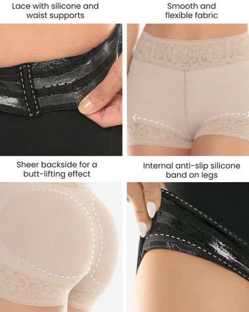 Lace Butt-lifter Shaper Short - 211