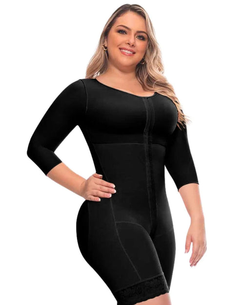 Fajas Post Surgery Full Guitar Shaped Shapewear With Built-In Bra For Women