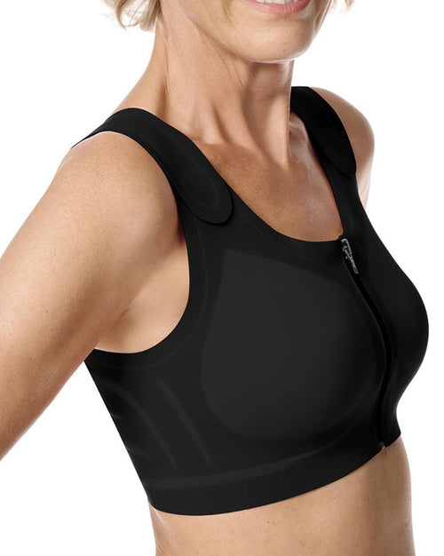 Lymph Flow Wire Free Front Closure Bra - Black