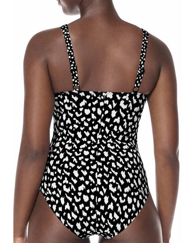 Manila High Neck One-Piece Swimsuit - Black