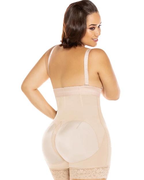 Butt Lifter Shapewear Strapless High Waist Push-Up Panty With Zipper