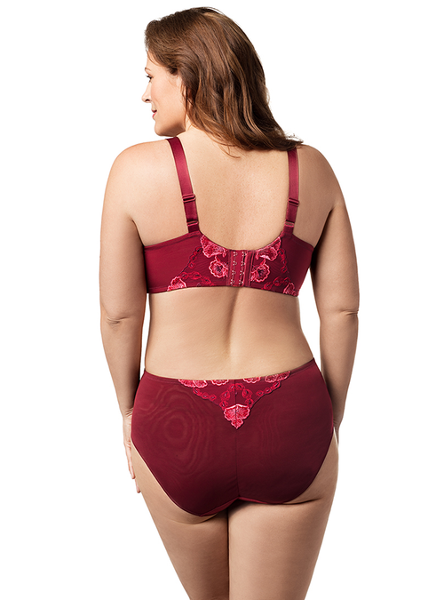 Glamour Underwire Bra With European Embroidery And Half Cup Design