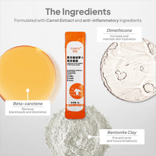 Carrot Foam Mask With Acid Complex