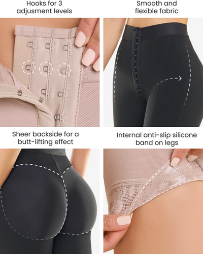 Hook Closure High Compression Shorts - 255