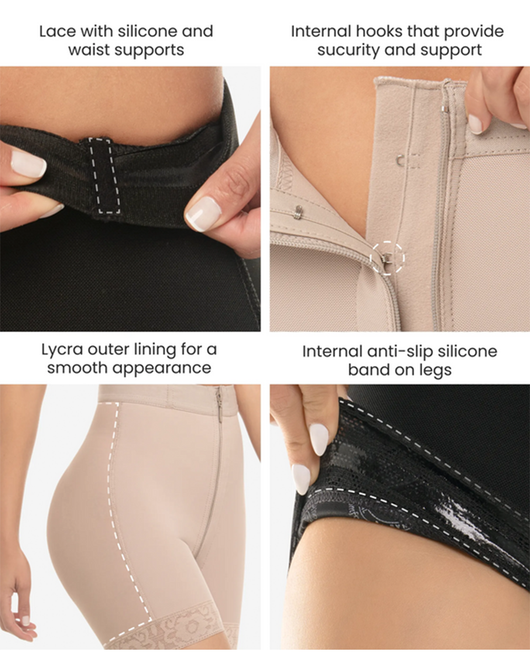 High Compression Shorts With Zipper Closure - 253