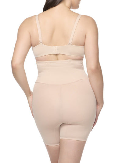 Waist-Cinching High-Waist Mid-Thigh Shaping Short