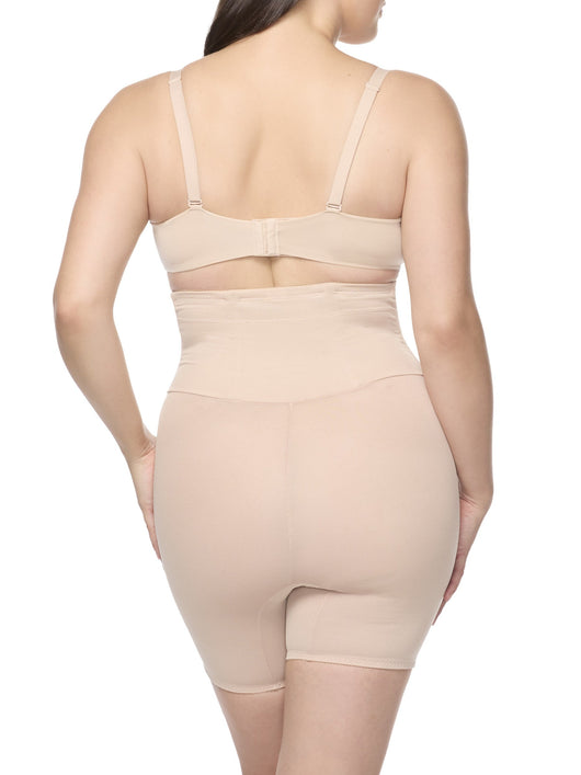 Waist-Cinching High-Waist Mid-Thigh Shaping Short