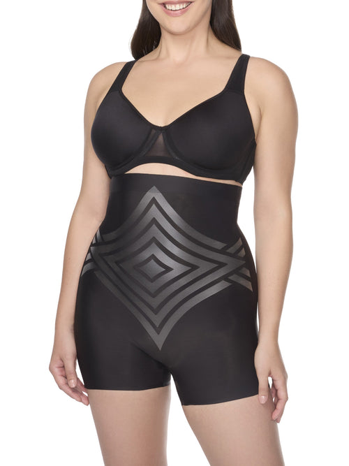 High-Waist Shaping Boyshort with LYCRA FitSense print technology