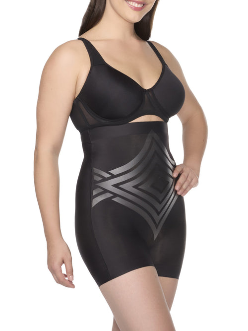 High-Waist Shaping Boyshort with LYCRA FitSense print technology