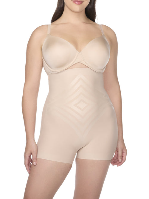 High-Waist Shaping Boyshort with LYCRA FitSense print technology