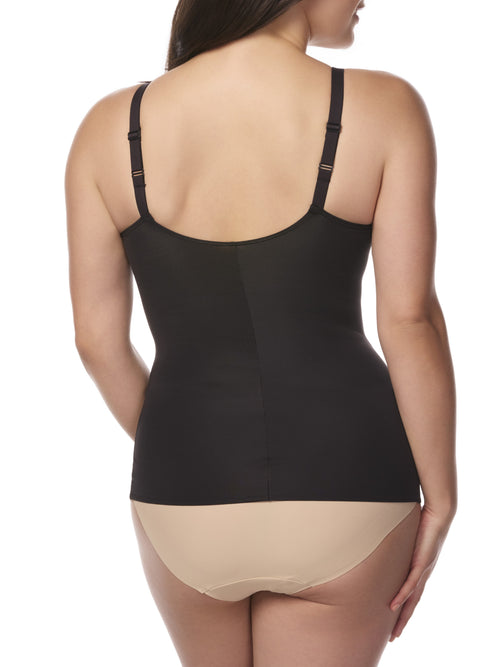 Shapewear Tank Top with Underwire Shelf Bra, Firm Control Waist and Tummy Shaper