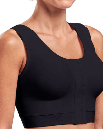 Caress High Coverage Pocketed Bra - No Breast Forms Black