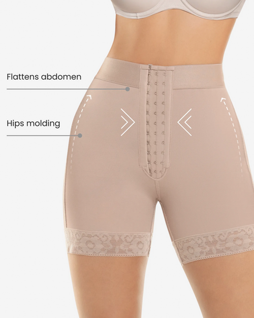 Hook Closure High Compression Shorts - 255