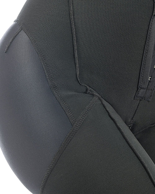 Short Lipo-panty Hbblxl With Zipper Crotch High Back, Above Knee