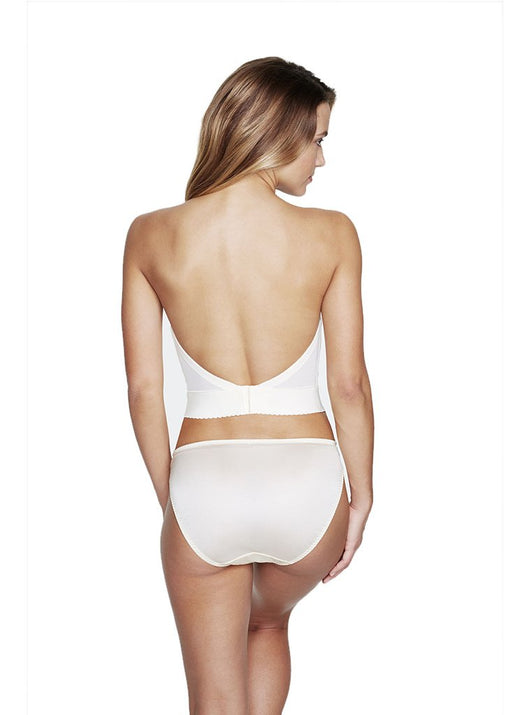 Final Sale Clearance Noemi Backless Satin Longline Bra