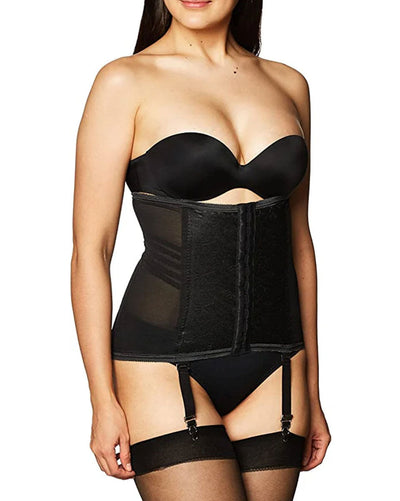 Waist Trainer / Girdle With Garters Firm Shaping Black