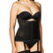Waist Trainer Girdle with Garters - Firm Control Shaping, Black